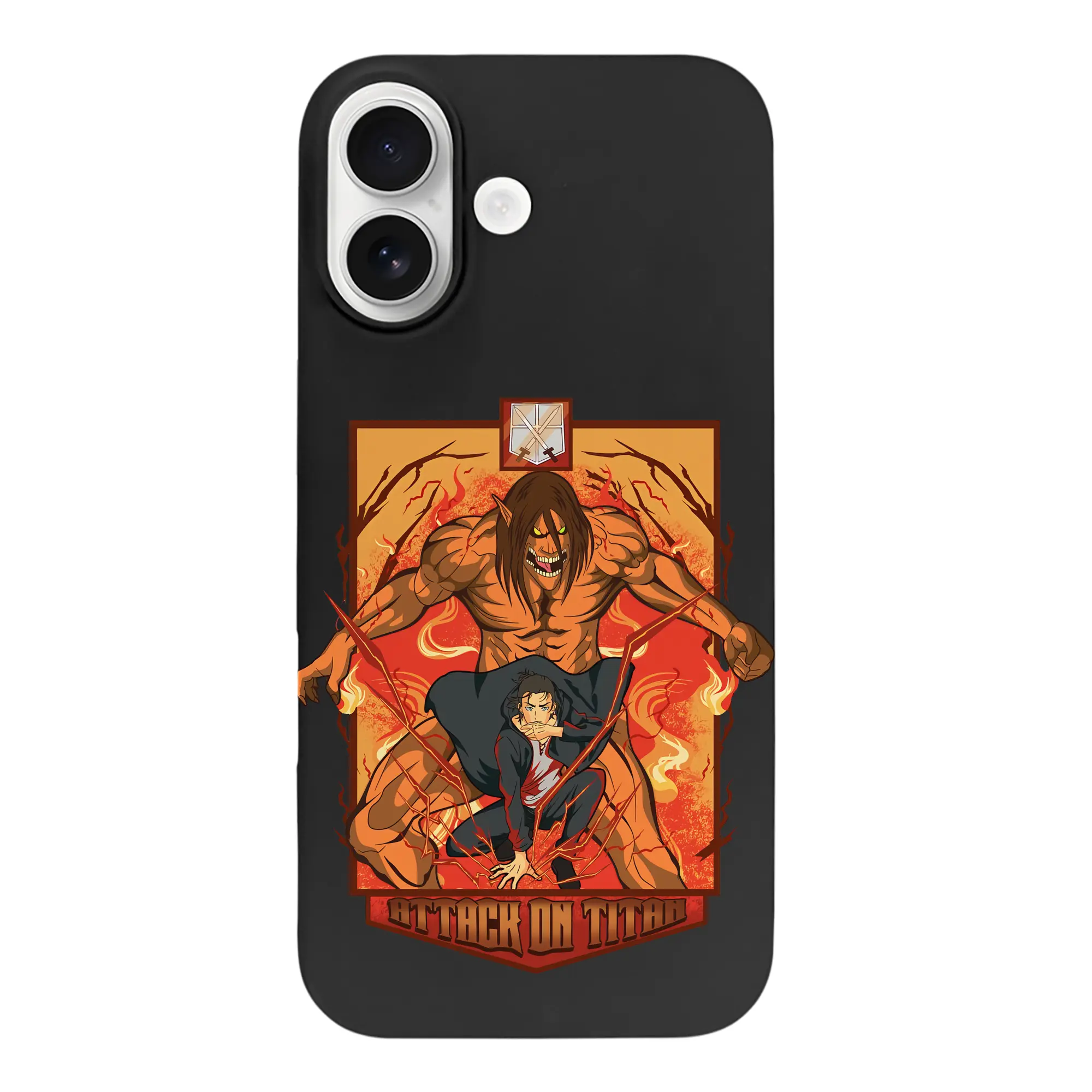 進撃の巨人 グッズ エレン・イェーガー - iPhone 17 シリーズ シリコンケース 薄型 耐衝撃 指紋防止 ソフトタッチカバー 精密フィット 傷防止 保護ケース iPhone 17/17 Air/17 Pro/17 Pro Max 対応